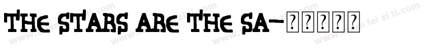The stars are the sa字体转换